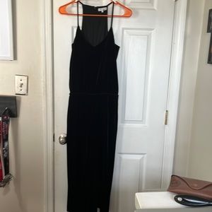 Velour midi jumpsuit